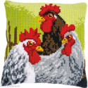 Vervaco, kit coussin Coq et poules (PN0149808)