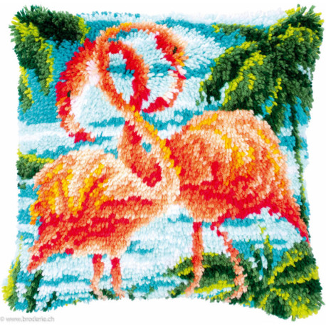 Vervaco, kit coussin Flamants roses (PN0186006)