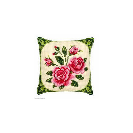 Vervaco, kit coussin les roses (PN0008521)