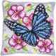 Vervaco, kit coussin papillon bleu et fleurs (PN0199095)