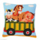 Vervaco, kit coussin Wagon d'animaux (PN0008484)