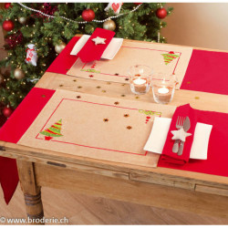 Vervaco, kit deux sets de table de Noël (PN0145439)