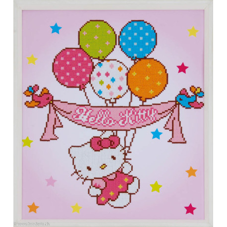 Vervaco, kit diamant Disney Hello Kitty avec ballons (PN0175278)