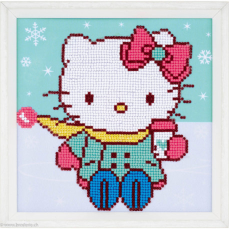 Vervaco, kit diamant Disney Hello Kitty dans la neige (PN0175610)
