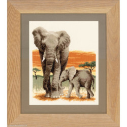 Vervaco, kit Elephante et éléphanteau (PN0021576)