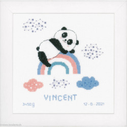 Vervaco, kit Panda et arc-en-ciel (PN0191636)