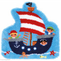 Vervaco, kit tapis noué Pirates et bateau (PN0157787)