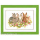 Vervaco, kit Trio de lapins dans fleurs (PN0143866)