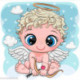 Wizardi, kit diamant Angel (WIWD3025)