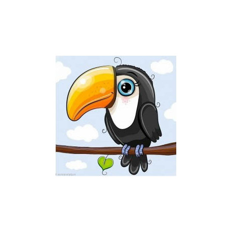 Wizardi, kit diamant Baby Toucan (WIWD2526)