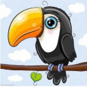 Wizardi, kit diamant Baby Toucan (WIWD2526)