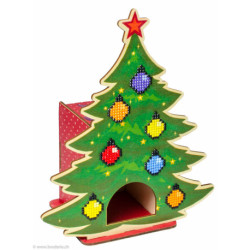 Wizardi, kit diamant boîte à thé Christmas Tree (WIWW001)