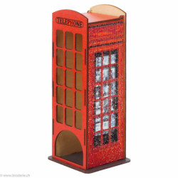 Wizardi, kit diamant boîte à thé Telephone Booth (WIWW004)