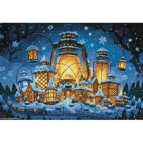 Wizardi, kit diamant Christmas Lights (WIWD2387)