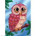 Wizardi, kit diamant Colourful Owl (WIWD2491)