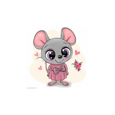 Wizardi, kit diamant Cute Mouse (WIWD2476)