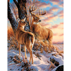 Wizardi, kit diamant Deers in Winter (WIWD085)