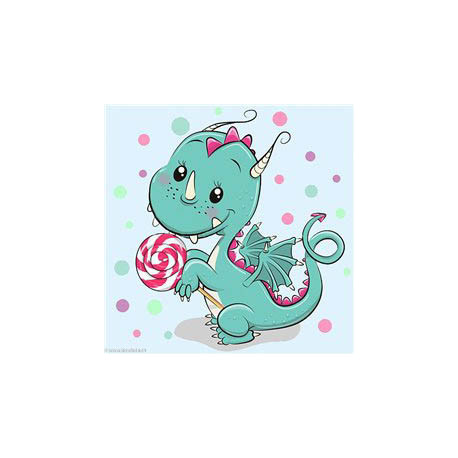 Wizardi, kit diamant Dragon with Candy (WIWD2471)