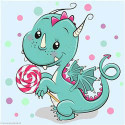 Wizardi, kit diamant Dragon with Candy (WIWD2471)