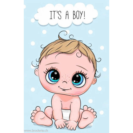 Wizardi, kit diamant It's a boy (WIWD3028)