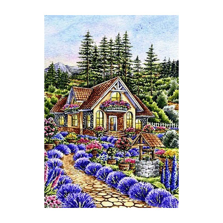 Wizardi, kit diamant Little house in the garden (WIWD2588)