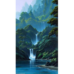 Wizardi, kit diamant Mountain Waterfall (WIWD314)