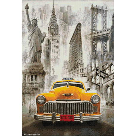 Wizardi, kit diamant New York Taxi (WIWD2385)