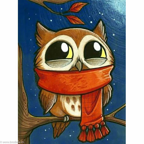 Wizardi, kit diamant Owlet with Scarf (WIWD2363)