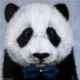 Wizardi, kit diamant Panda with Bow Tie (WIWD2466)