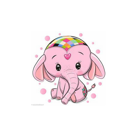 Wizardi, kit diamant Pink Elephant (WIWD2480)