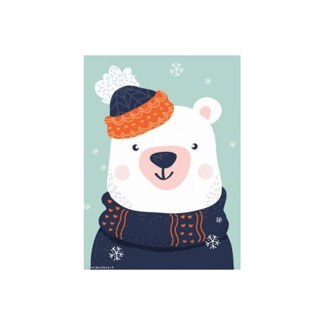 Wizardi, kit diamant Snow Bear (WIWD2538)