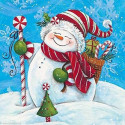 Wizardi, kit diamant Snowman with Gifts (WIWD2444)