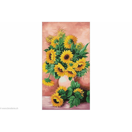 Wizardi, kit diamant Sunflowers in Vase (WIWD2334)