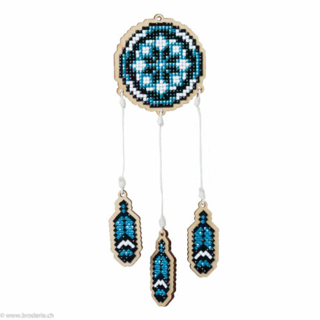 Wizardi, kit diamant suspense Dreamcatcher - Blue (WIWW201)