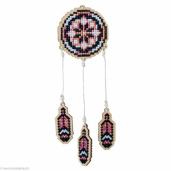 Wizardi, kit diamant suspense Dreamcatcher - Pink (WIWW202)