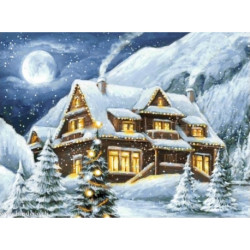 Wizardi, kit diamant Winter House (WIWD3042)