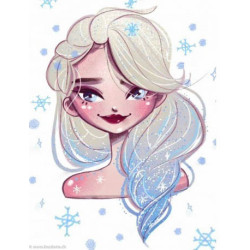 Wizardi, kit diamant Winter Princess (WIWD3008)