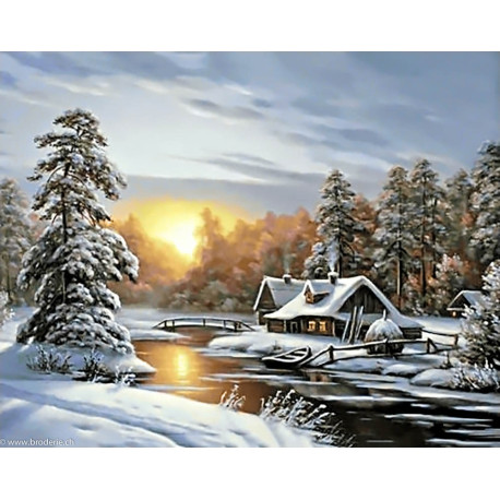 Wizardi, kit diamant Winter Sunrise (WIWD105)