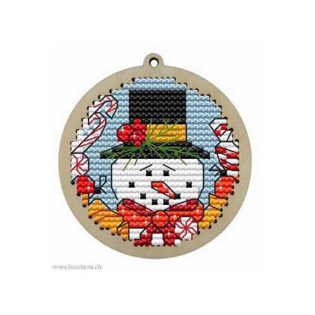 Wizardi, kit Kind fox - Christmas Ball Snowmann (WDKF022-8-1)