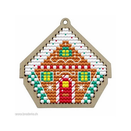 Wizardi, kit Kind Fox - Christmas Gingerbread house (WDKF022-12-2)