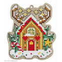 Wizardi, kit Kind fox - Christmas house (WDKF022-90)