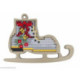 Wizardi, kit Kind fox - Grey Christmas skate (WDKF022-7-5)