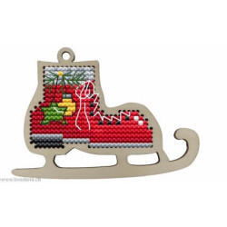 Wizardi, kit Kind fox - Red Christmas skate (WDKF022-7-2)