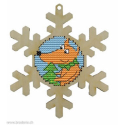 Wizardi, kit Kind fox - Snowflake - Fox (WDKF022-10-3)