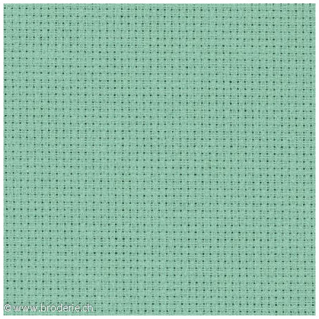 Zweigart, Aïda 14 5,4 points/cm gris-vert (3706-718)