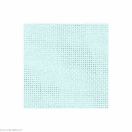 Zweigart, Aïda 14, 5,4 points/ cm bleu pâle (3706-550)