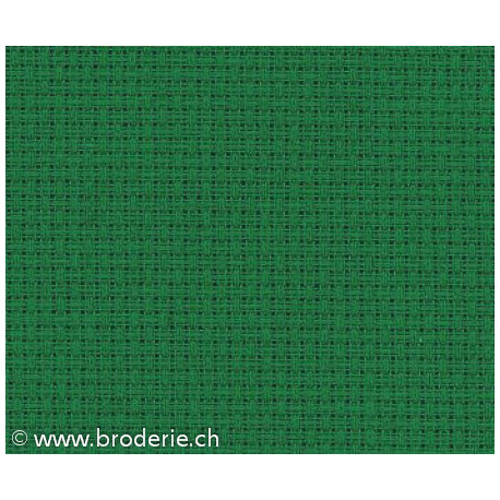 Zweigart, Aïda 14, 5,4 points/cm vert (3706-6037)