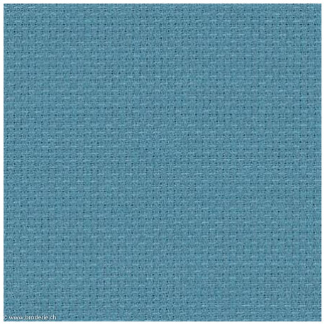 Zweigart, Aïda 16, 6.4pts/cm bleu gris-vert (3251-594)