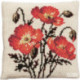 Pako, kit coussin au point de croix Coquelicots (PA003.117)