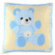 Pako, kit coussin au point de croix Ourson bleu (PA003.278)